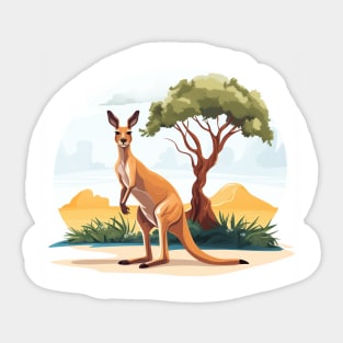 Cute Kangaroo Sticker